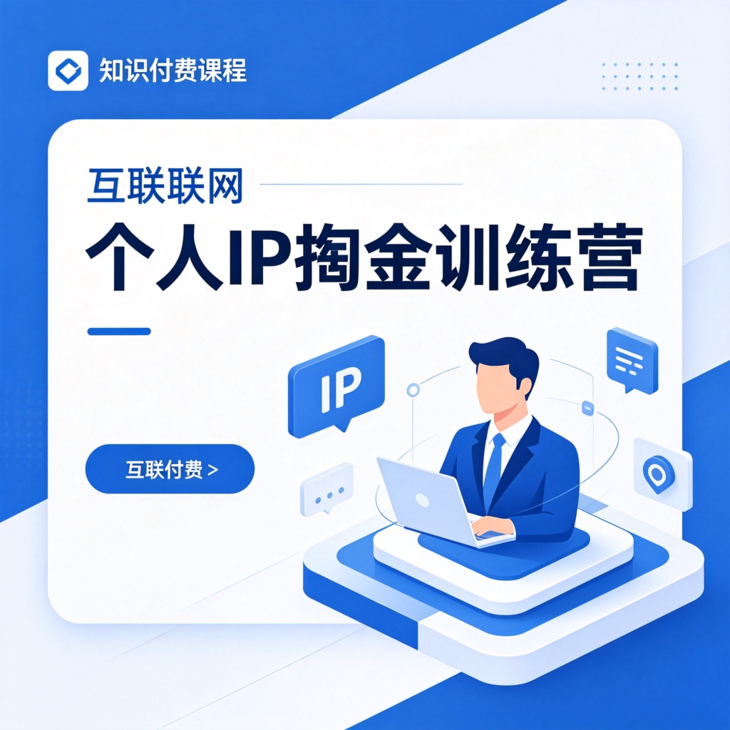 互联网个人IP掘金训练营：底层本质认知，选题内容拆解，创作者心态全套训练