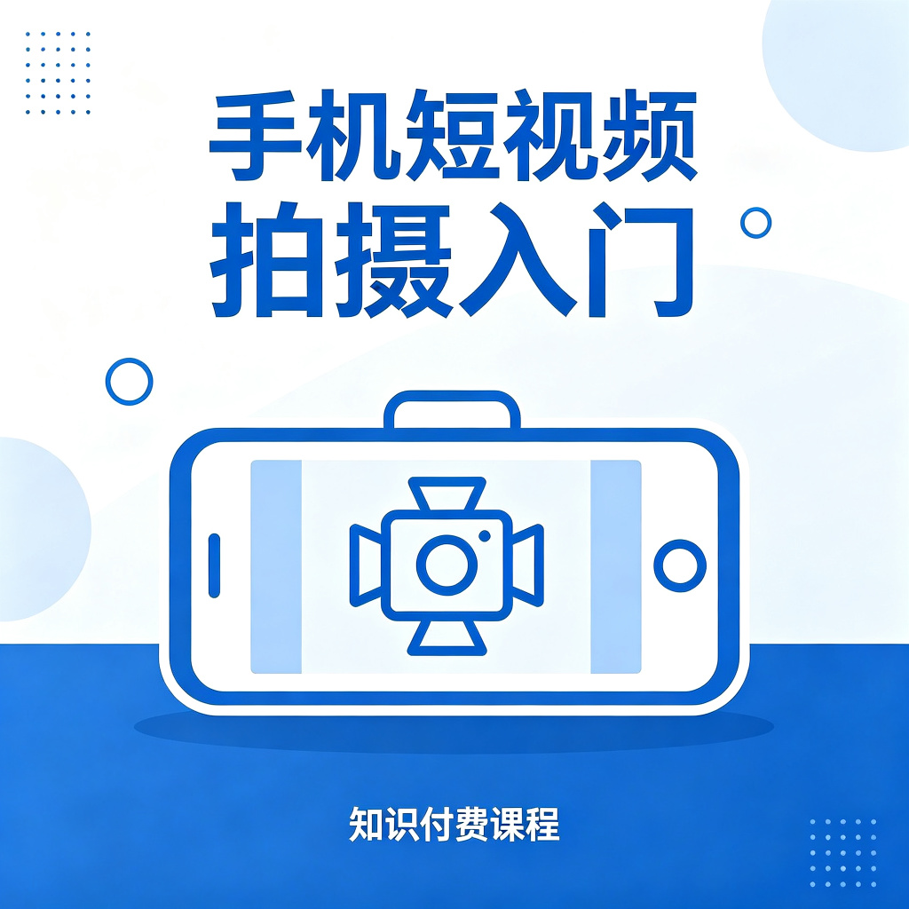 手机短视频拍摄入门教程