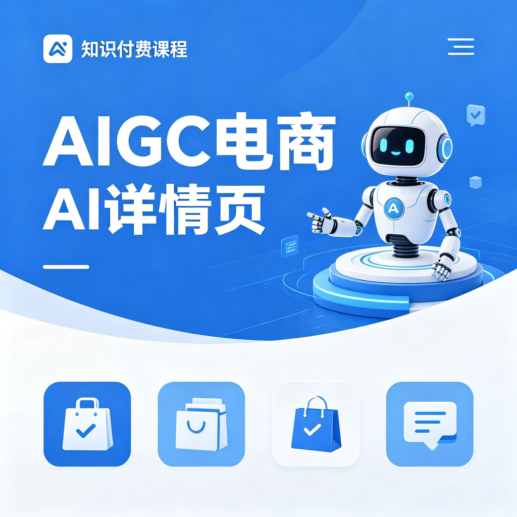 AIGC+电商实战课，AI一键直出商品详情页