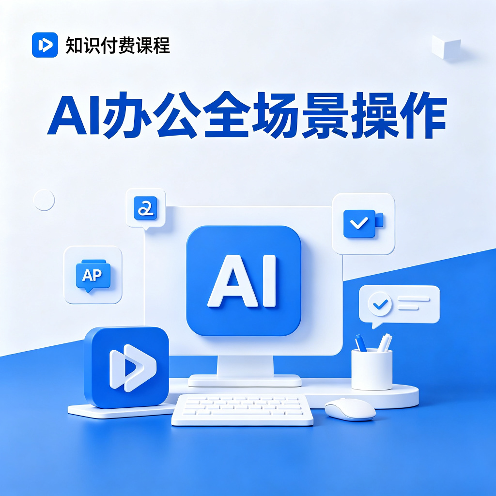 AI办公全场景实操课程：提示词+文案写作+营销方案+PPT制作+Excel图表