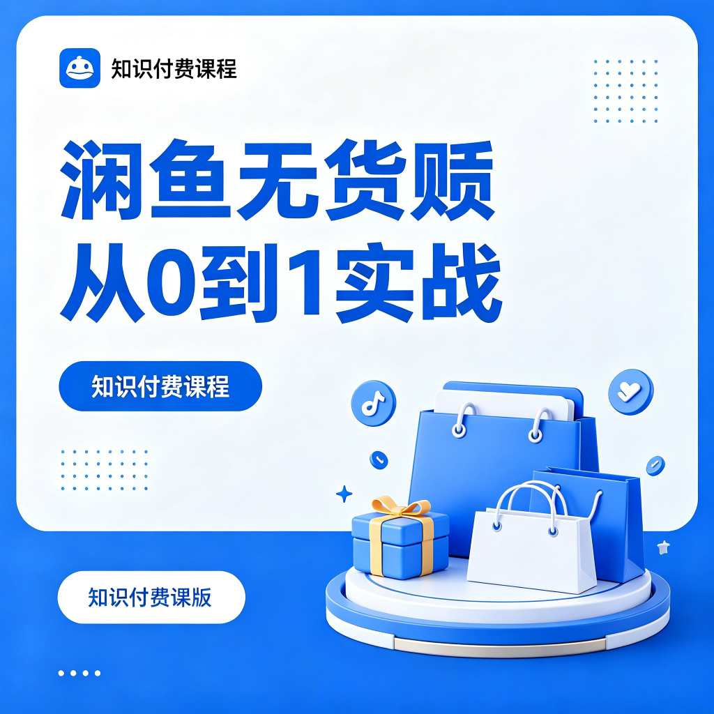 闲鱼无货源从0到1实战教程——新店起步，五步循环选品、商品上架及定价策略