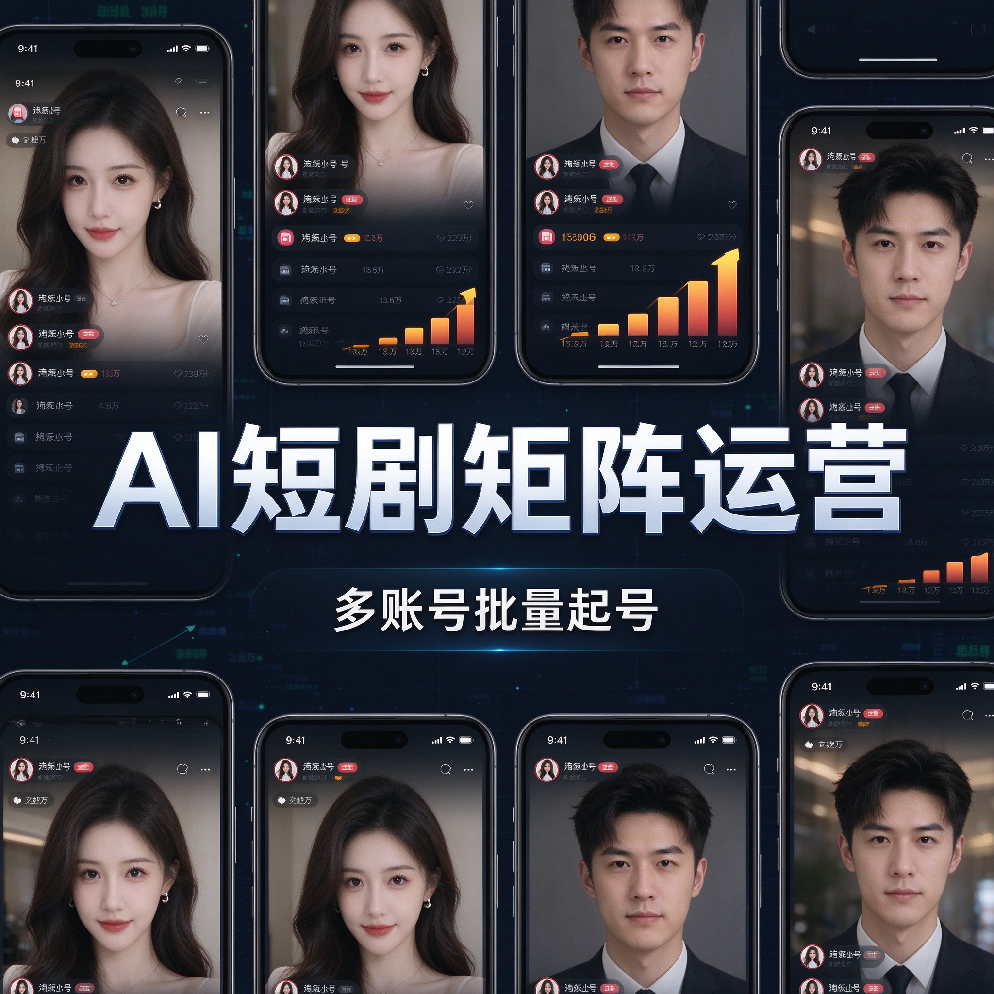 AI短剧矩阵账号运营
